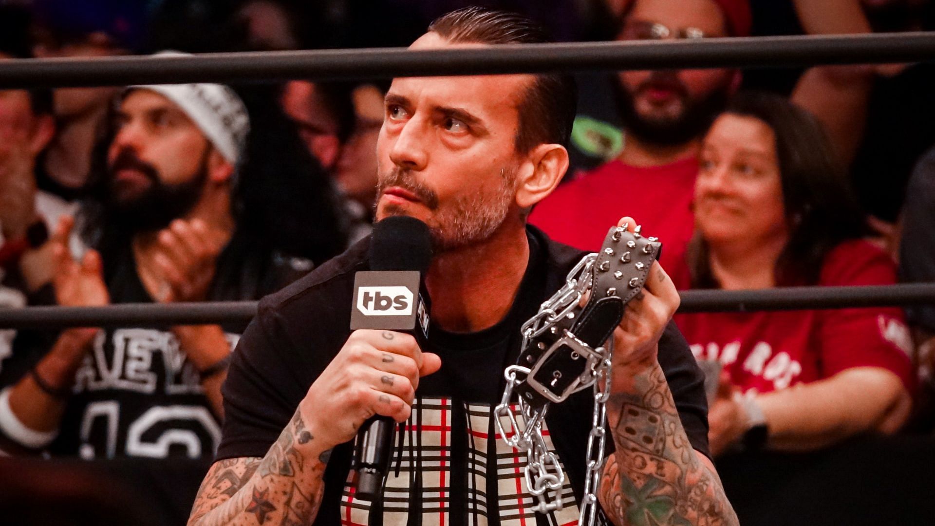 CM Punk at an AEW Dynamite event in 2022