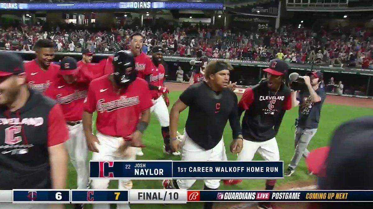 Guardians: Josh Naylor head butts Terry Francona after walk-off HR