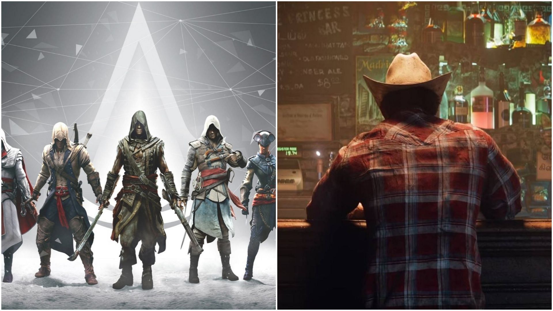 Assassin&#039;s Creed: Infinity and Marvel&#039;s Wolverine are two games currently in development (Image via Ubisoft and Sony)