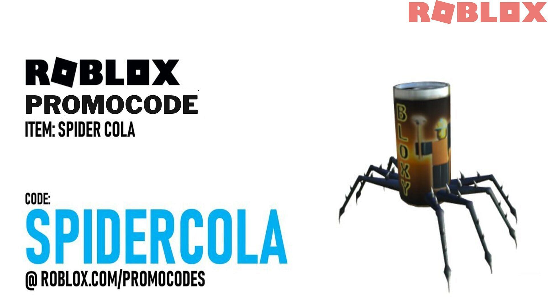 A look at Roblox&#039;s unique robotic spider with a cola can for a head (Image via Bloxy News)