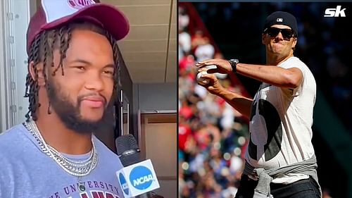 Quarterbacks Kyler Murray and Tom Brady