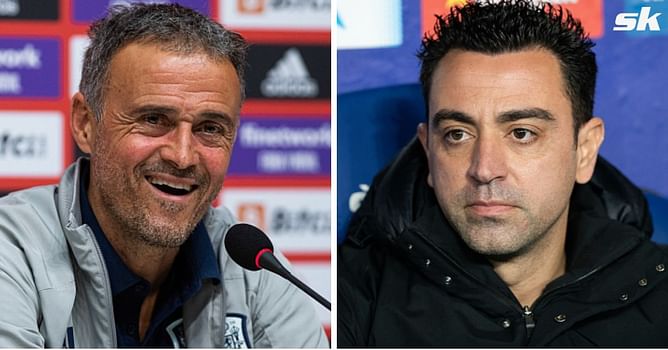 "An erupting volcano" - Spain boss Luis Enrique says it's 'difficult not to fall in love' with Barcelona star