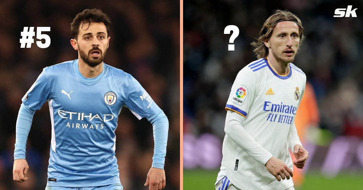 Bernardo Silva (left) and Luka Modric (right)