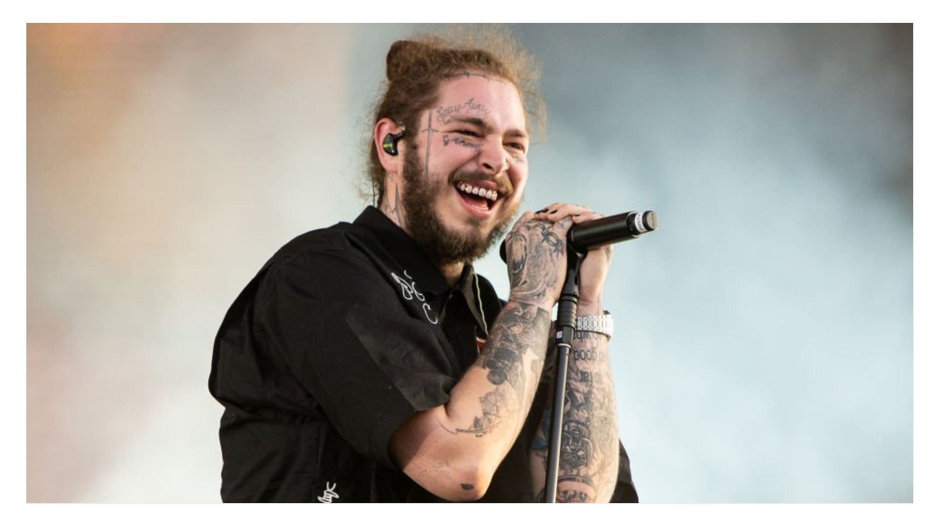 Post Malone&#039;s fianc&eacute;e helped him to battle his alcohol addiction (Image via Lorne Thomson/Getty Images)