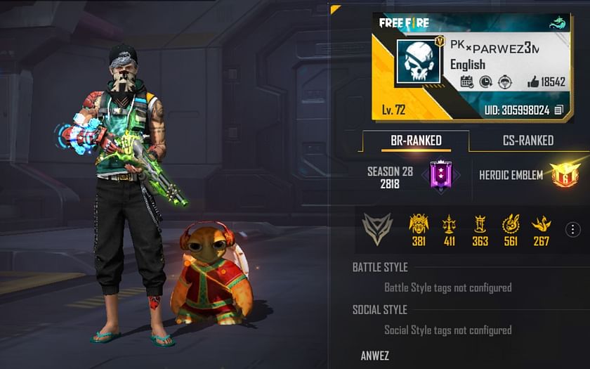 Free Fire MAX : 2B Gamer ID, stats, rank, K/D ratio, and monthly income in  June 2022