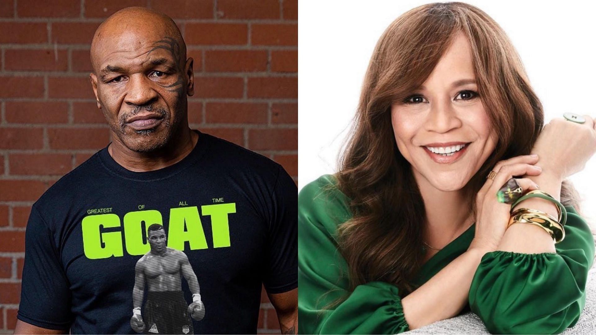 Mike Tyson (left, @miketyson), Rosie Perez (right, @rosieperezbrooklyn) [Images courtesy of Instagram]