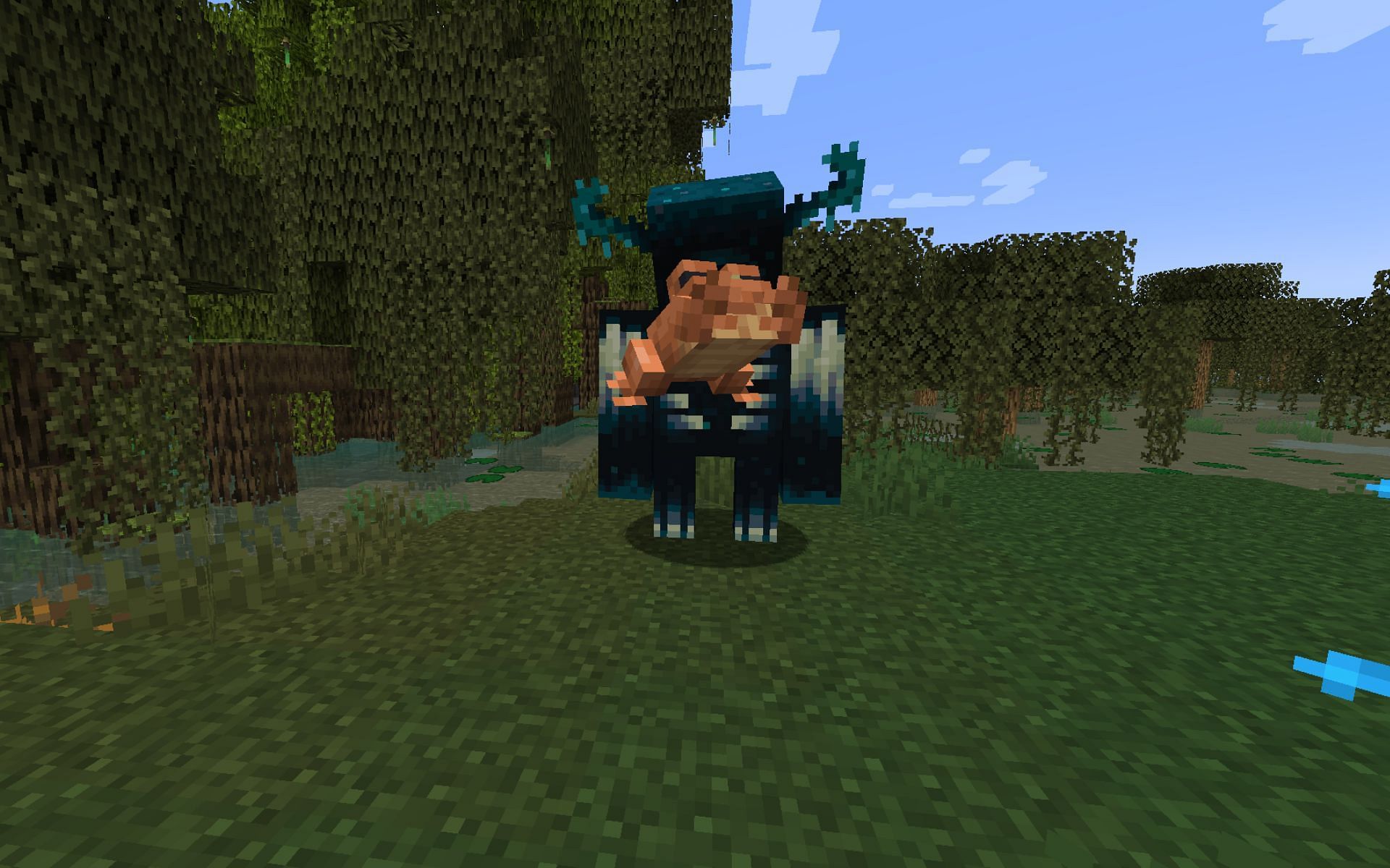 Warden and Frogs are new mobs in the Minecraft 1.19 update (Image via Mojang)