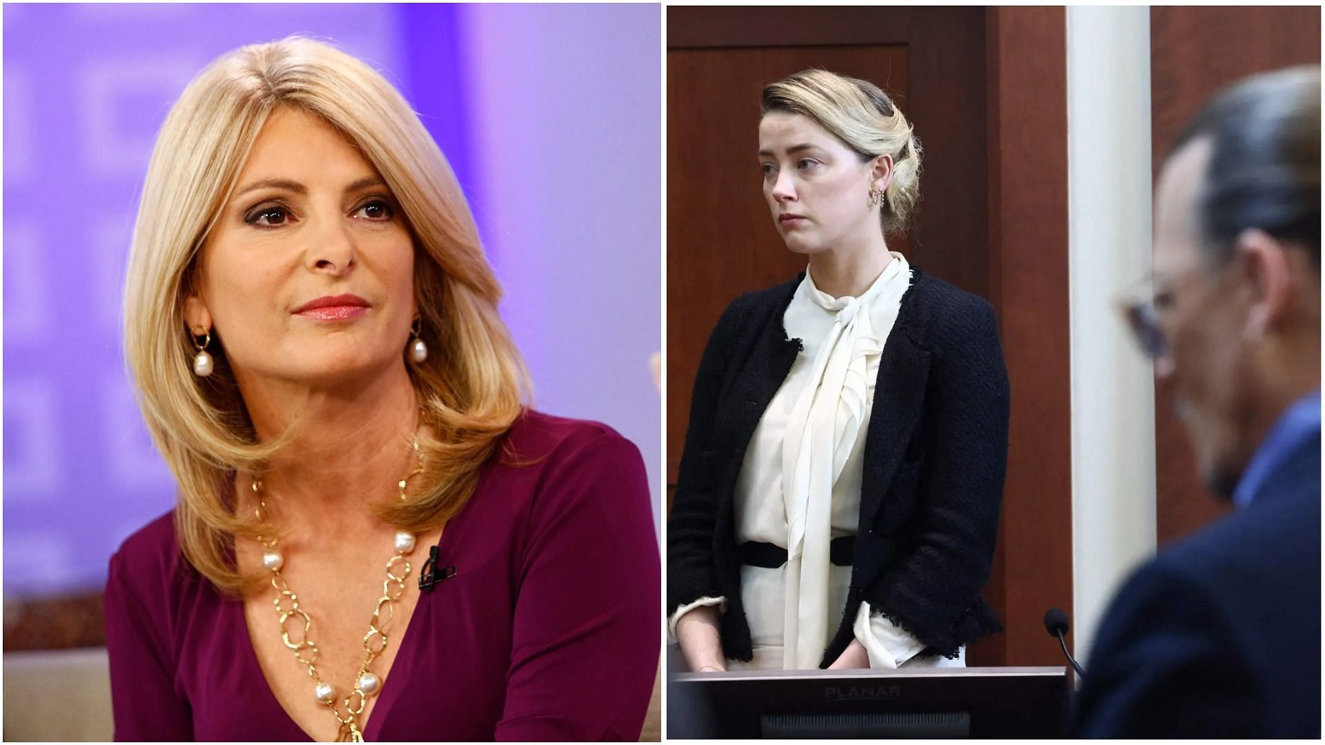 Lisa Bloom and Amber Heard (Image via Peter Kramer/NBC/Getty Images, and Jim Lo Scalzo/AFP/Getty Images)