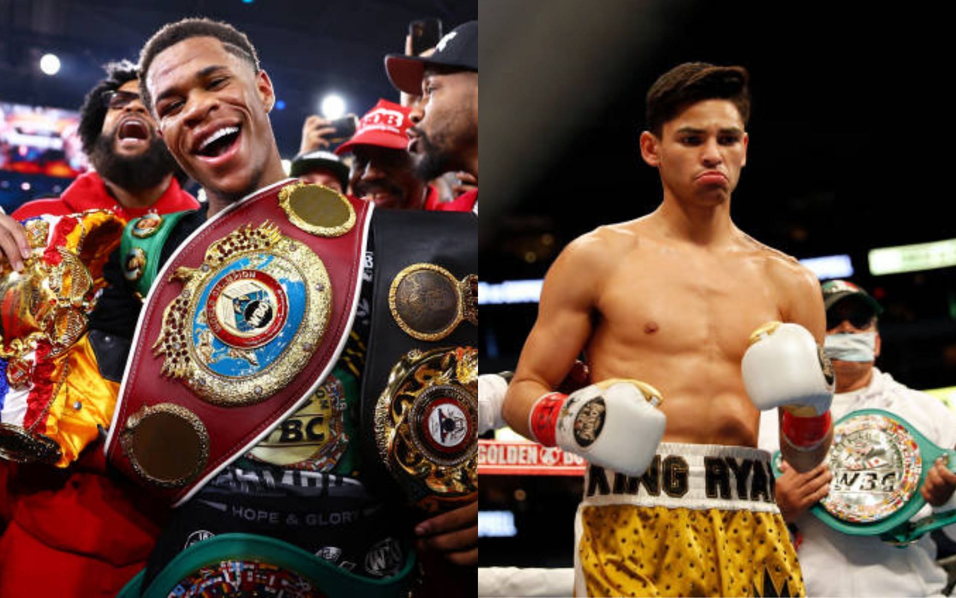 Devin Haney (left) and Ryan Garcia (right)