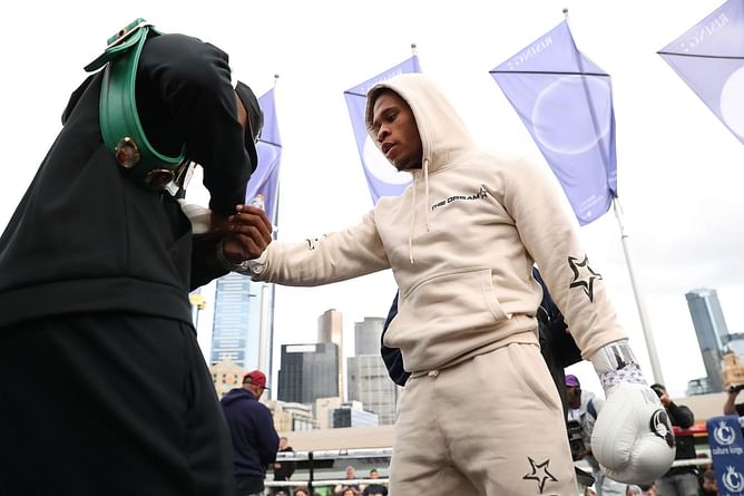 Watch: Devin Haney's crisp padwork ahead of George Kambosos Jr. fight