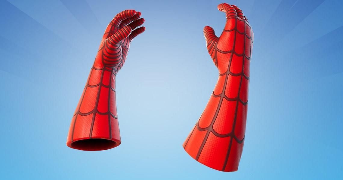The Web Shooters allowed players to swing around the island like Spider-Man (Image via Epic Games)