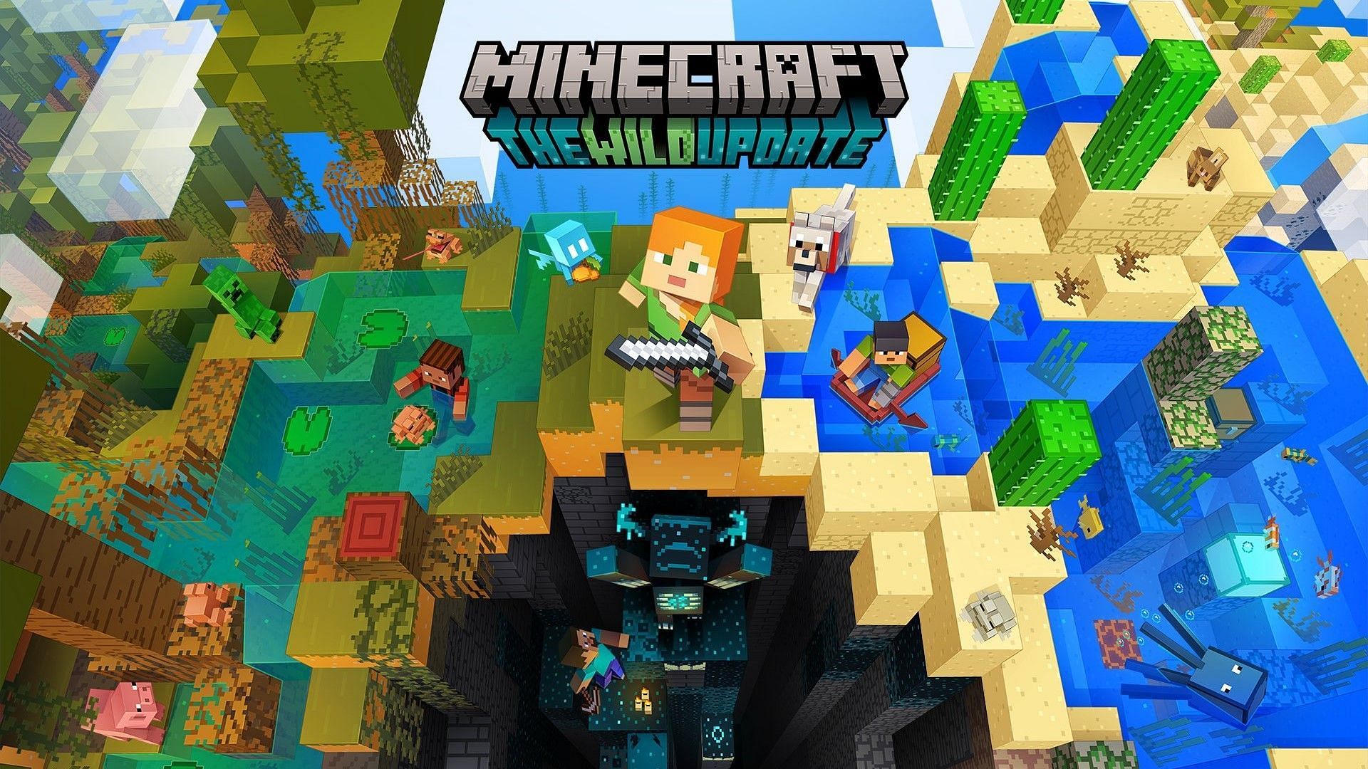 Official cover of the update (Image via Mojang)