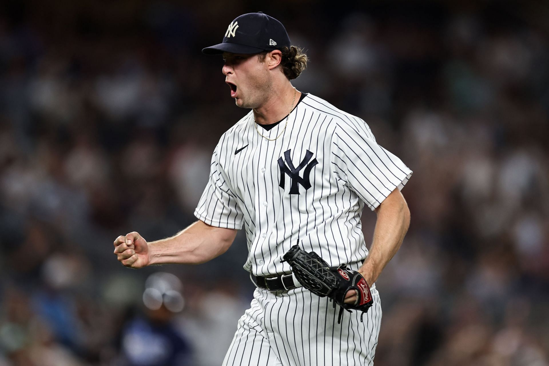 New York Yankees starting pitcher Gerrit Cole improved to 6-1 on the season