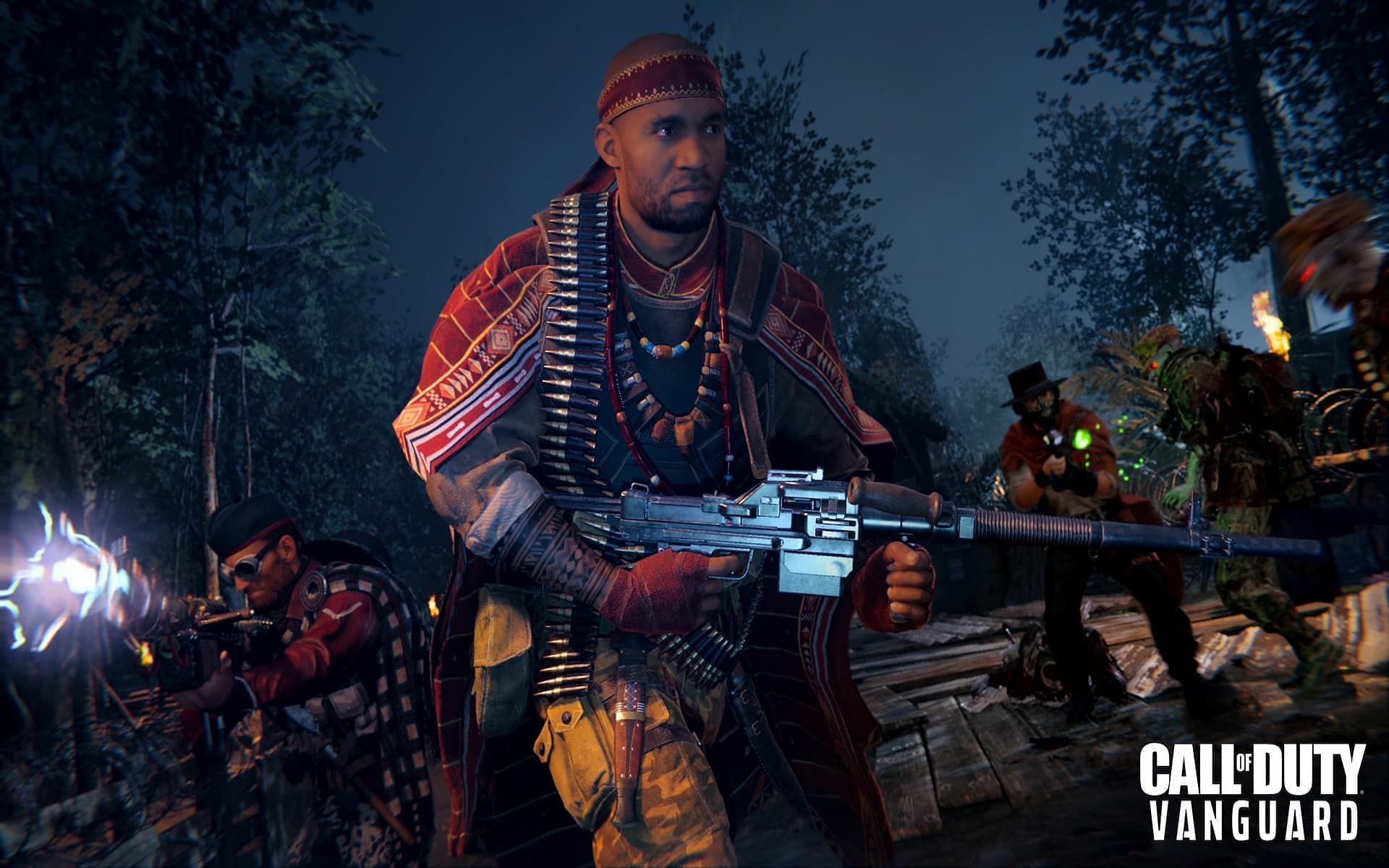 An Operator utilizes the new UGM-8 LMG in Call of Duty: Vanguard (Image via Activision)