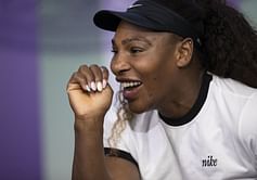 Serena Williams reacts to Rafael Nadal's 22nd Slam victory at the French Open