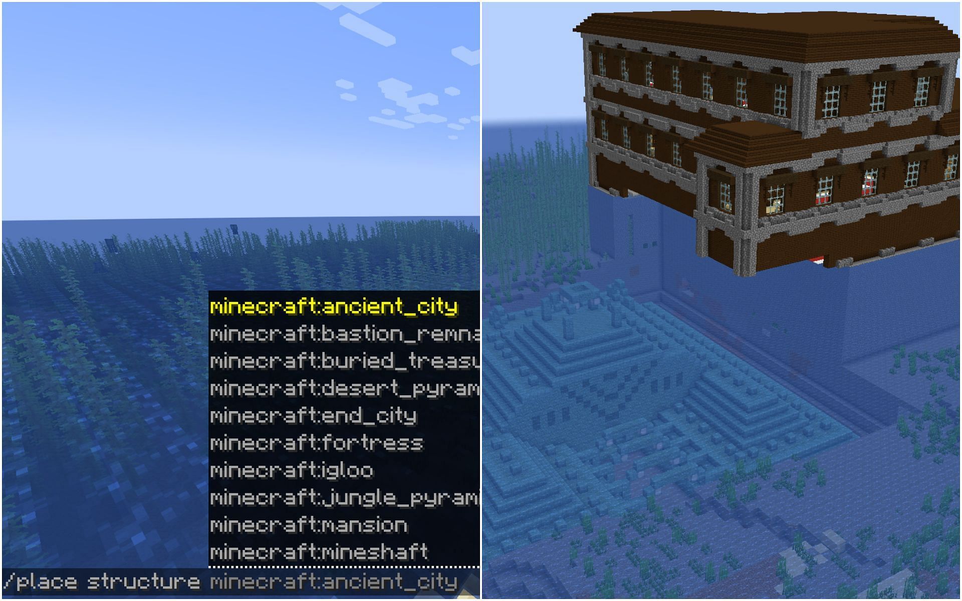 How To Generate In Game Structures Using Place Command In Minecraft 1 19