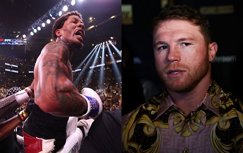 Gervonta Davis (left) , Canelo Alvarez (right)