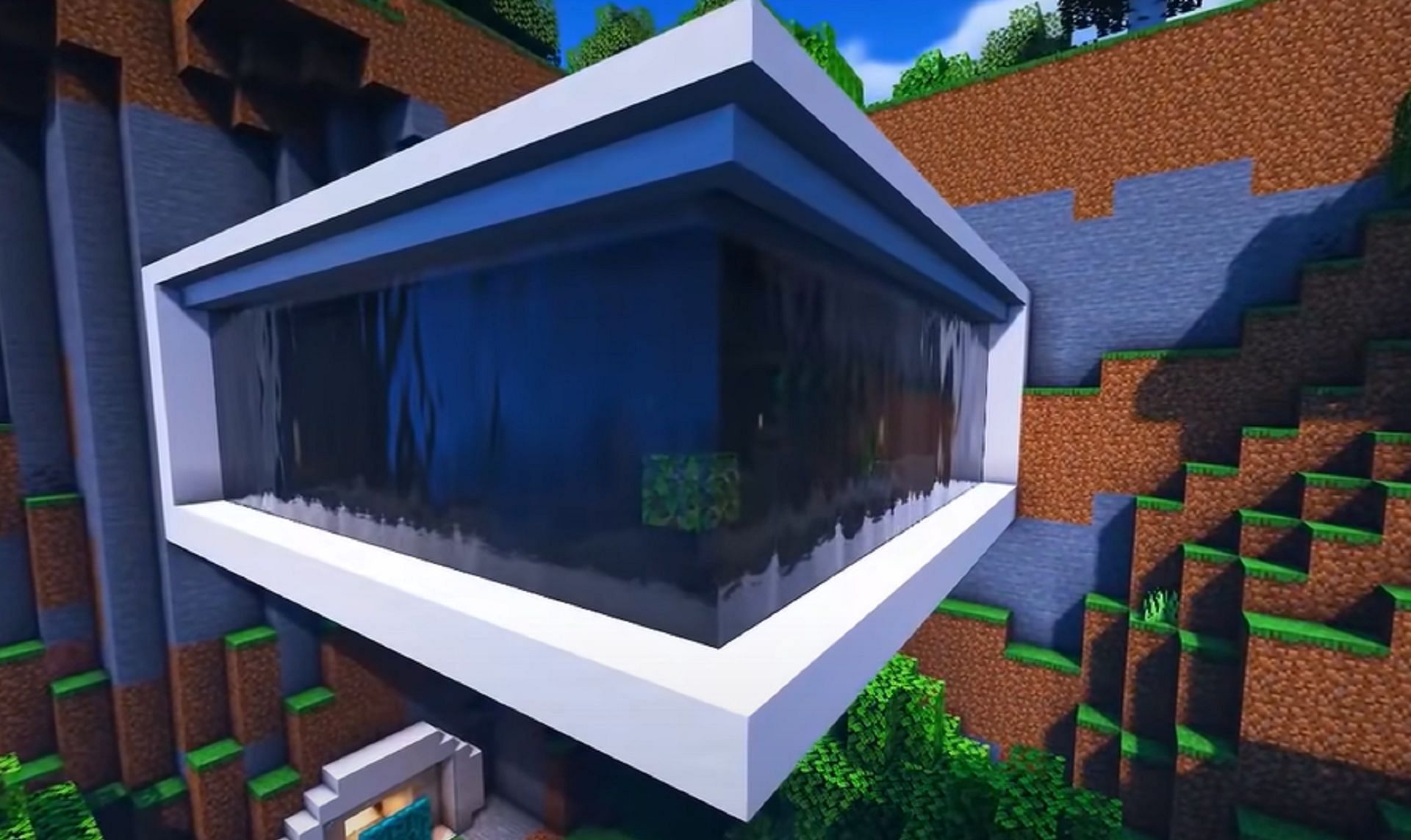 This house skin is one of the most unique in version 1.19 (Image via Random Steve Guy/YouTube)