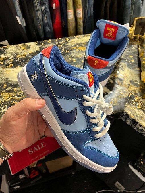 Where to buy Why So Sad? x Nike SB Dunk Low sneakers? Everything