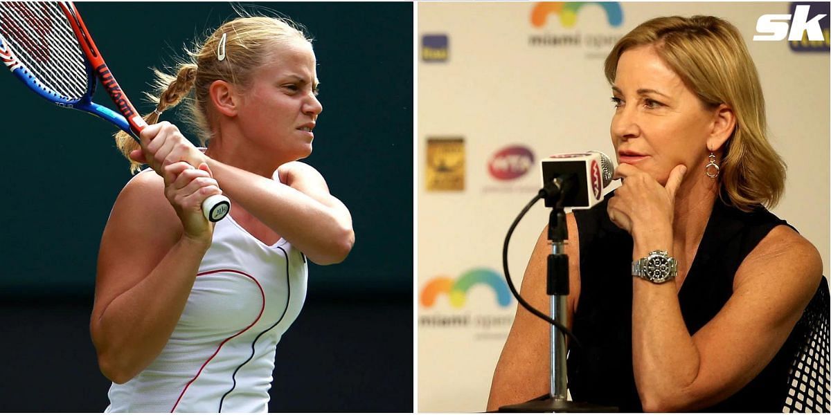Chris Evert (R) shared a message of support for Jelena Dokic