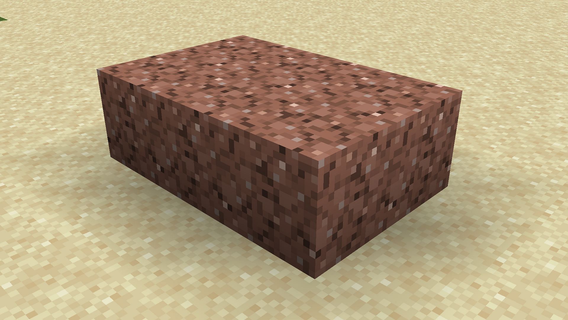 Granite blocks (Image via Minecraft)