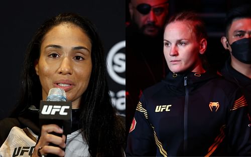 Taila Santos (left); Valentina Shevchenko (right)