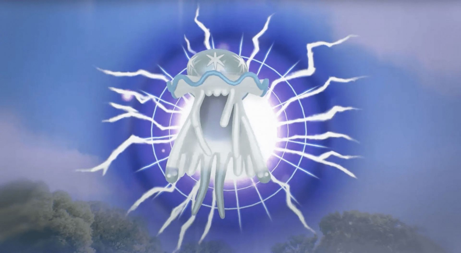 Nihilego appears via wormholes seen in the Alola region (Image via Niantic)