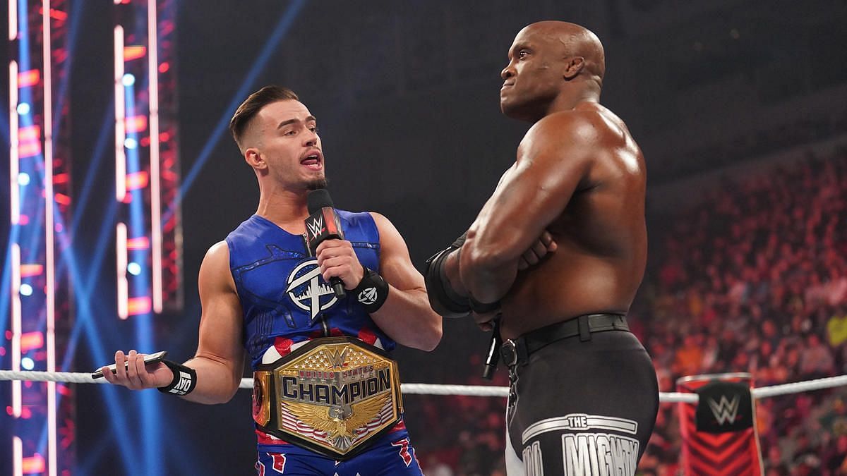 Bobby Lashley and Theory in the ring on RAW