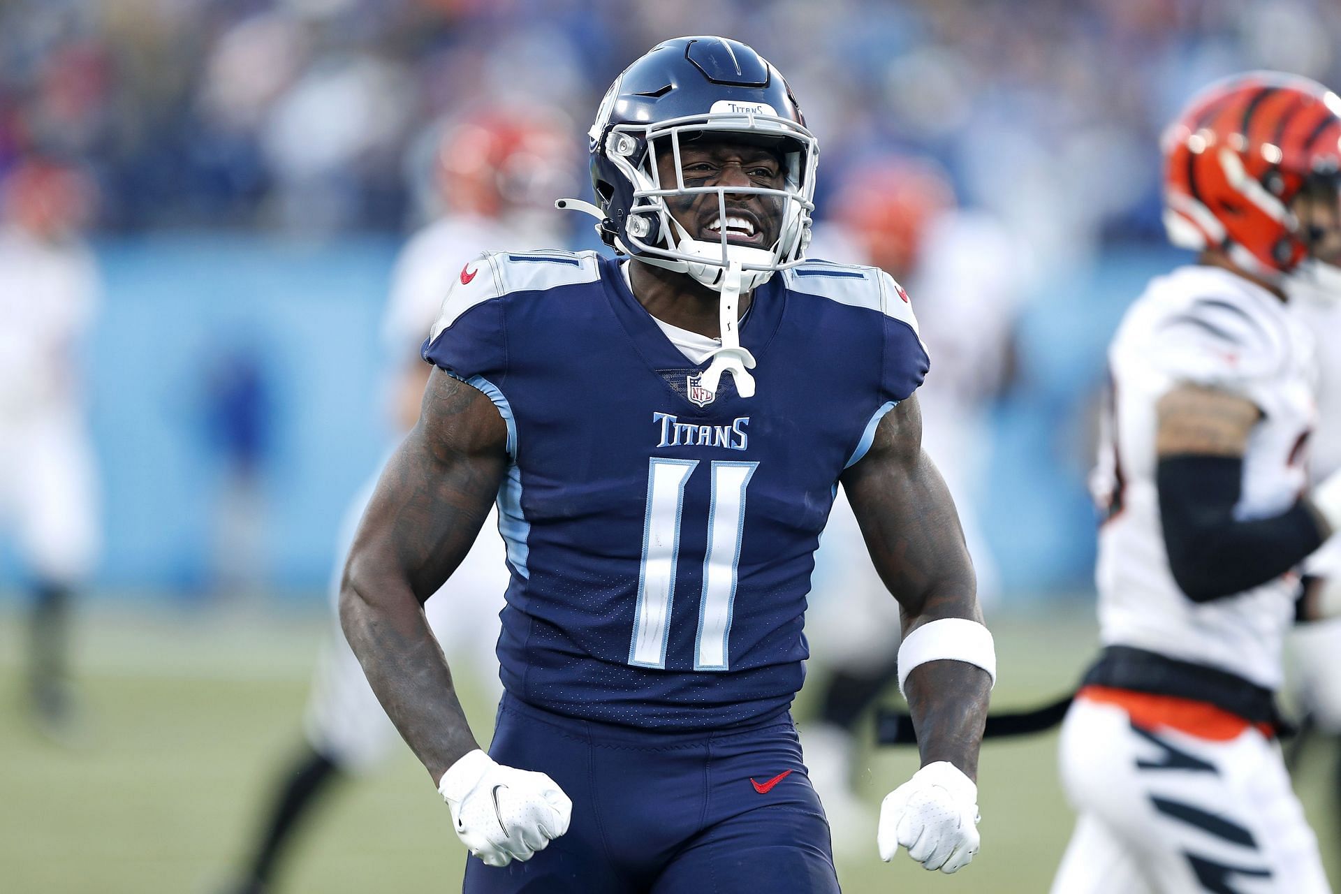 Where does A.J. Brown rank among Titans