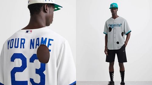 Major League Baseball Jerseys with holes cut in them cost a whopping $1,030.