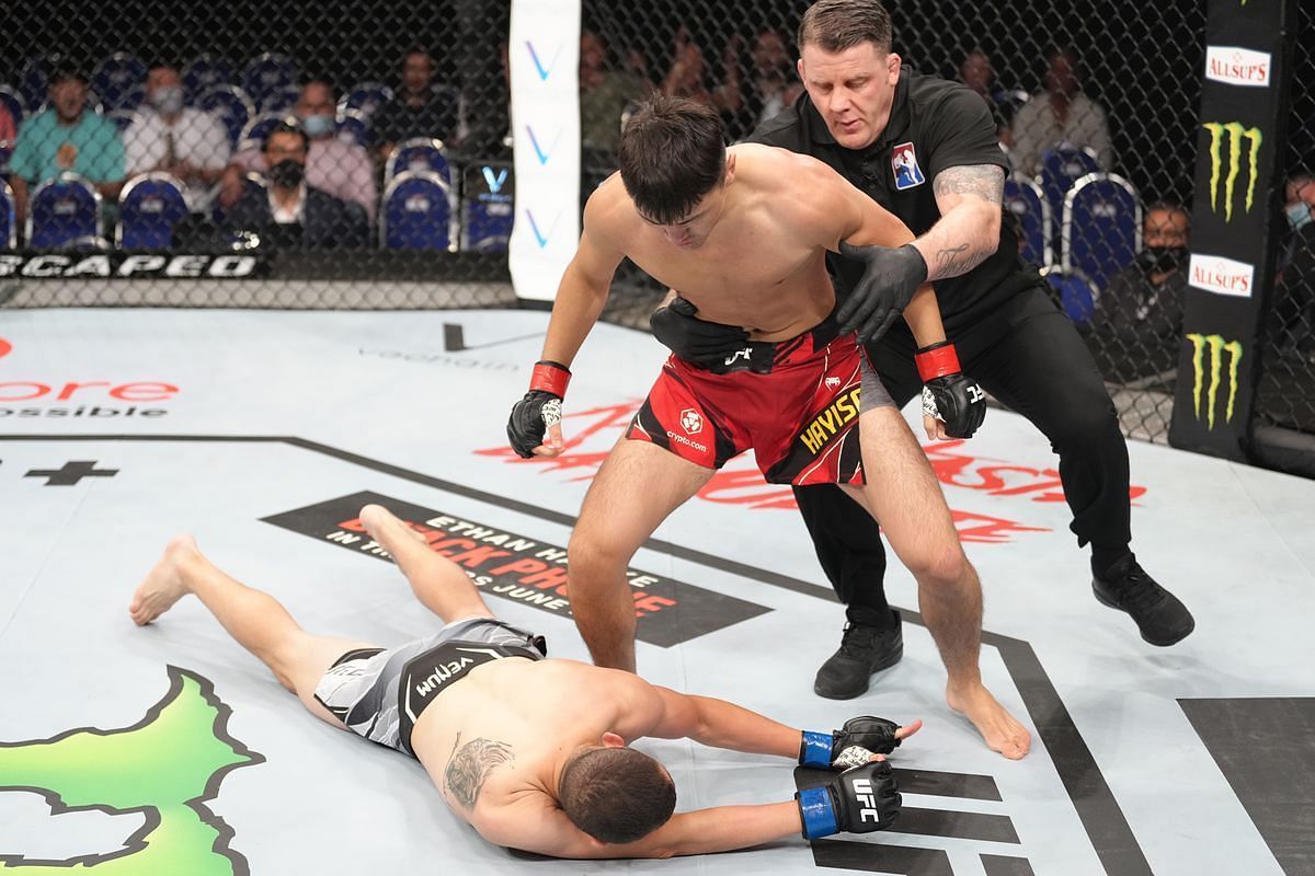 Hayisaer Maheshate switched off Steve Garcia's lights in his octagon debut