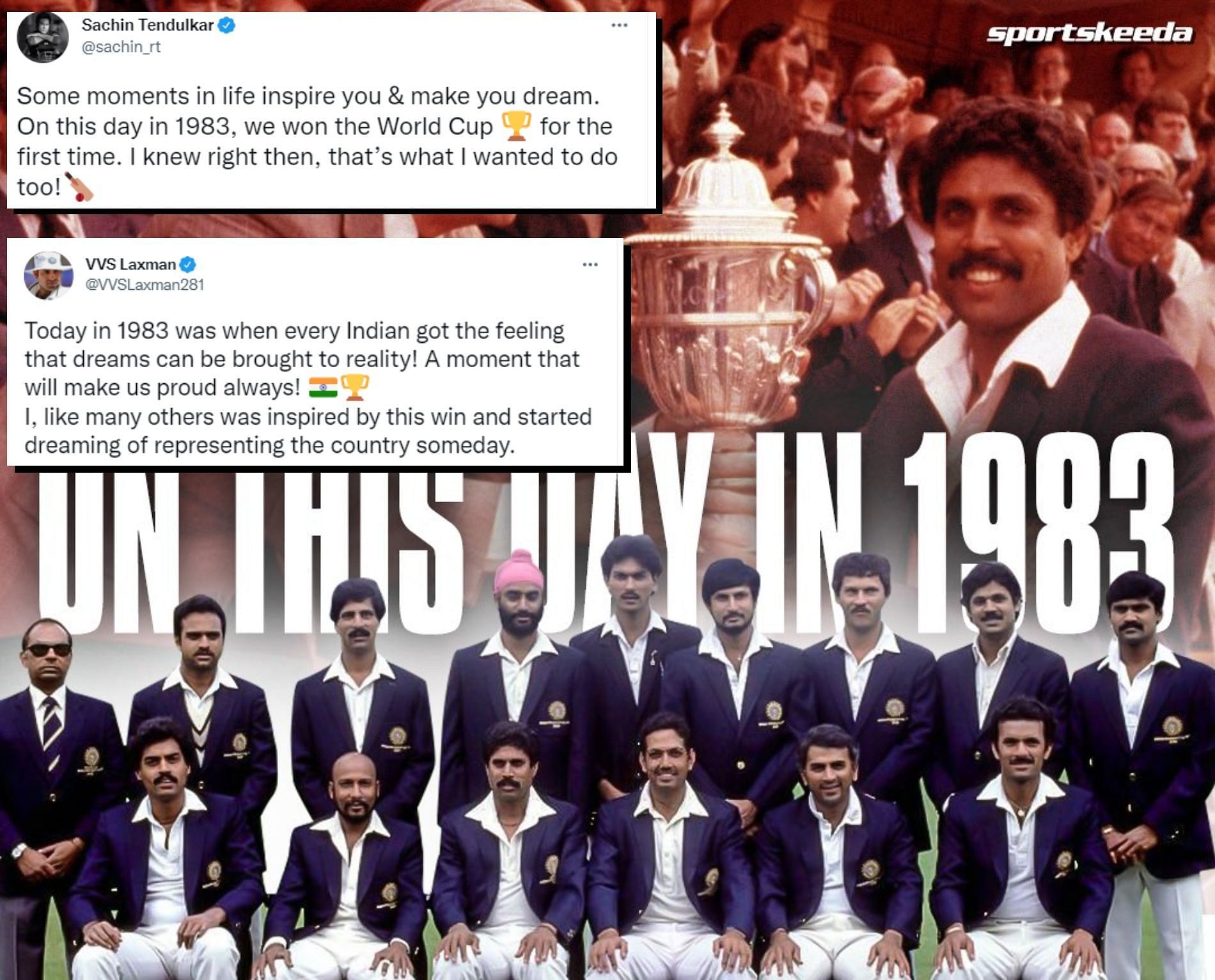 India won the World Cup on this day 39 years ago.