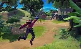 Fortnite: How to use the Grapple Glove to catch a zipline while airborne