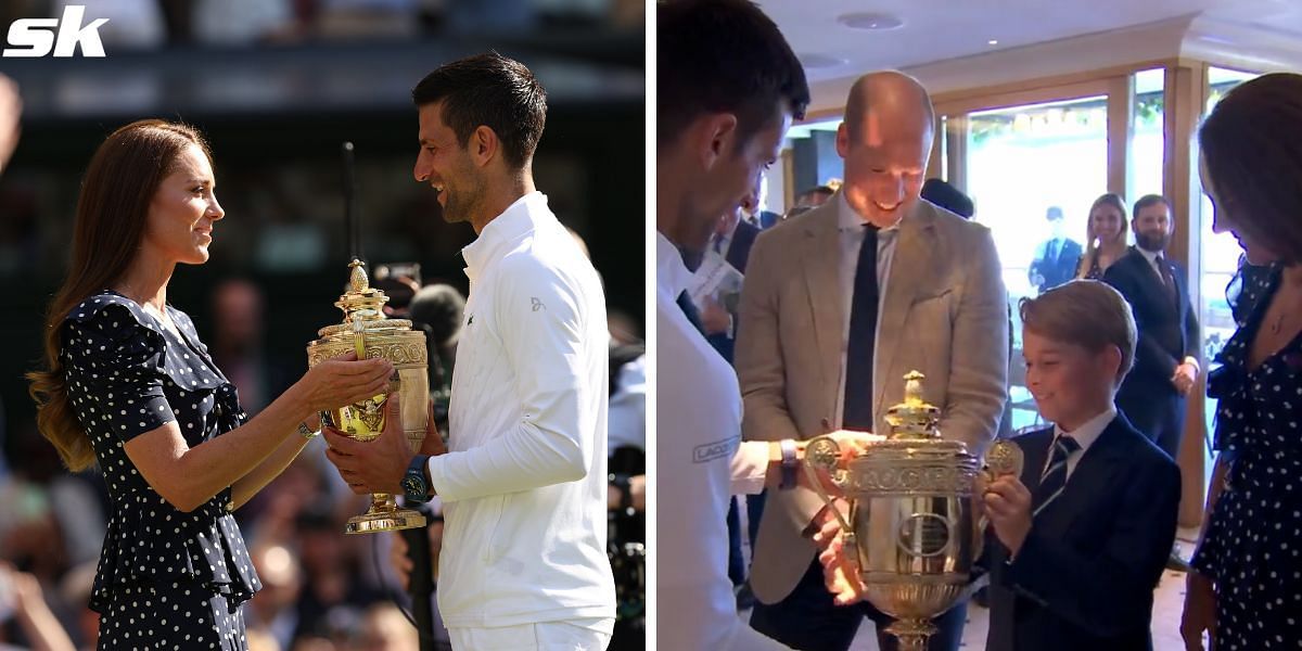 Novak Djokovic meets Prince George