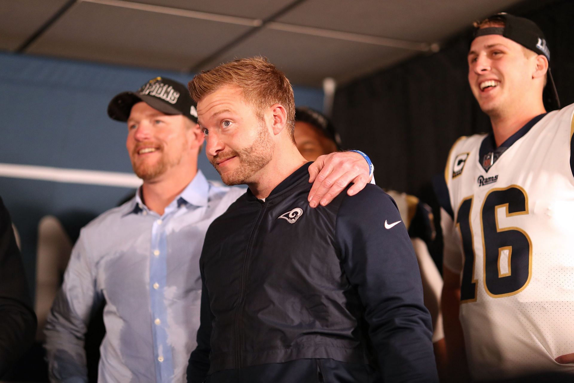 Les Snead at Los Angeles Rams v New Orleans Saints game
