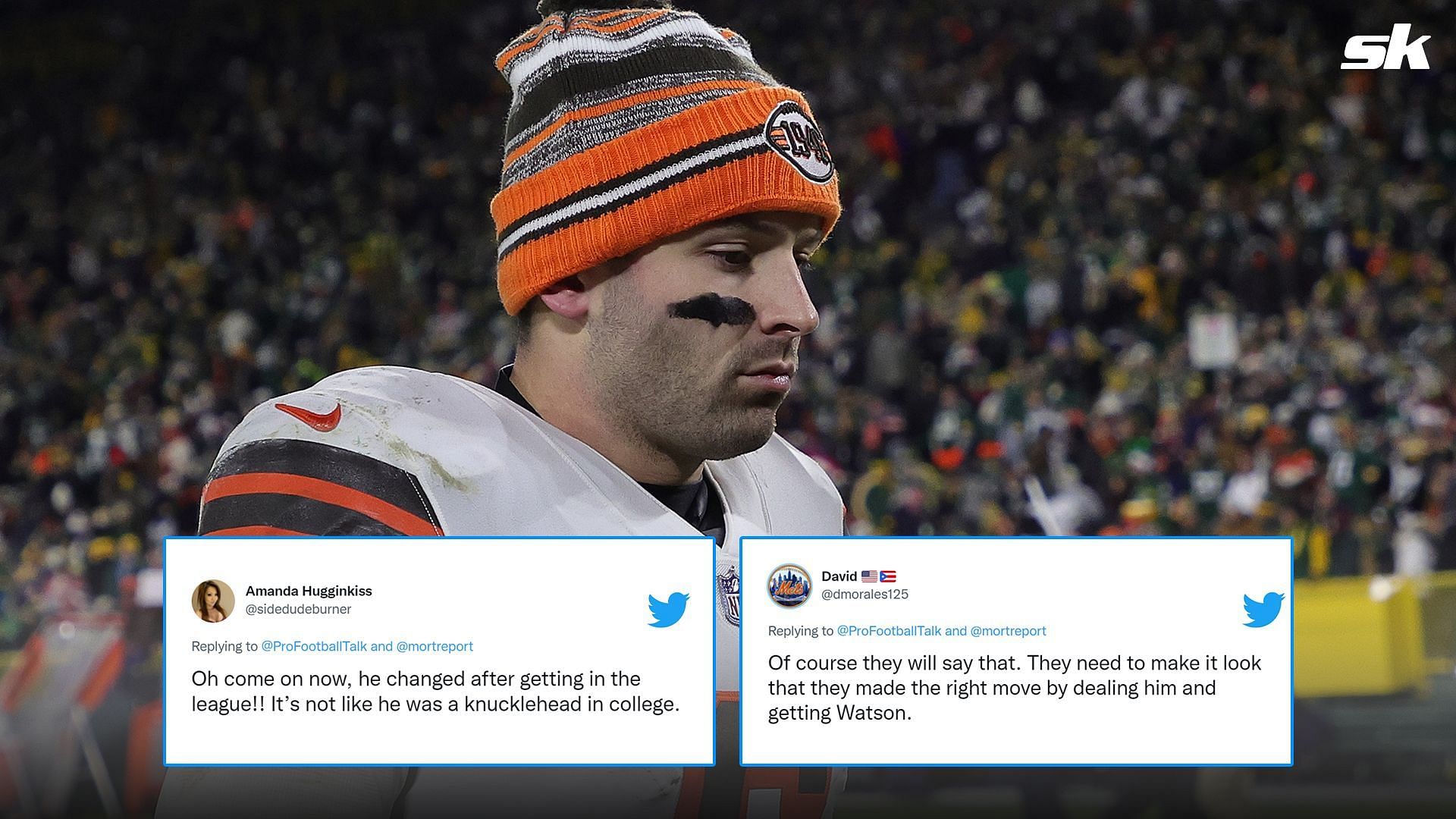 NFL Fans React To Browns' Baker Mayfield Decision