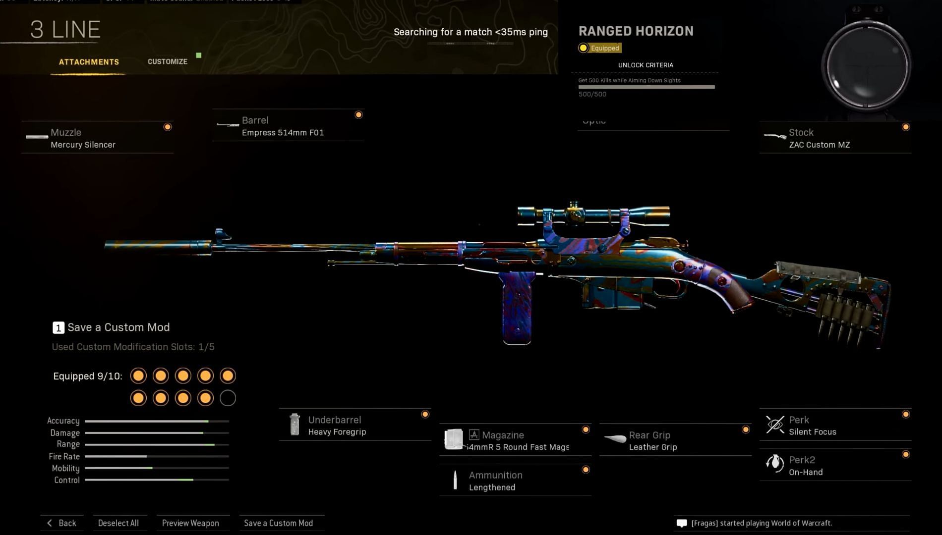 Call of Duty Warzone 3-Line Rifle (Image via YouTube/Metaphor)