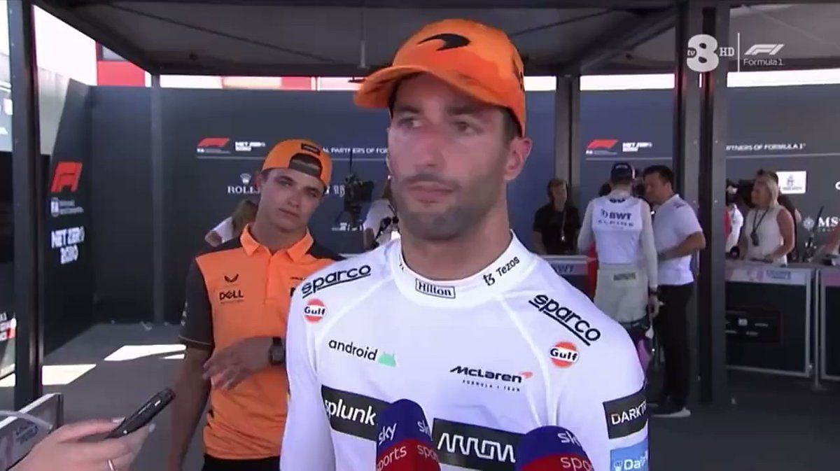 Daniel Ricciardo calls Lando Norris a**hole during foreign