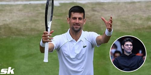 Novak Djokovic and Mark Philippoussis