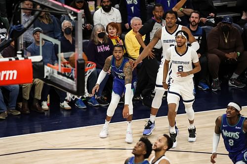 Xavier Tillman and Ziaire Williams of the Memphis Grizzlies in the 2022 NBA playoffs