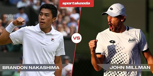 Brandon Nakashima and John Millman.