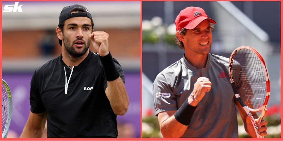 Matteo Berrettini will take on Dominic Thiem in the semifinals of the Swiss Open
