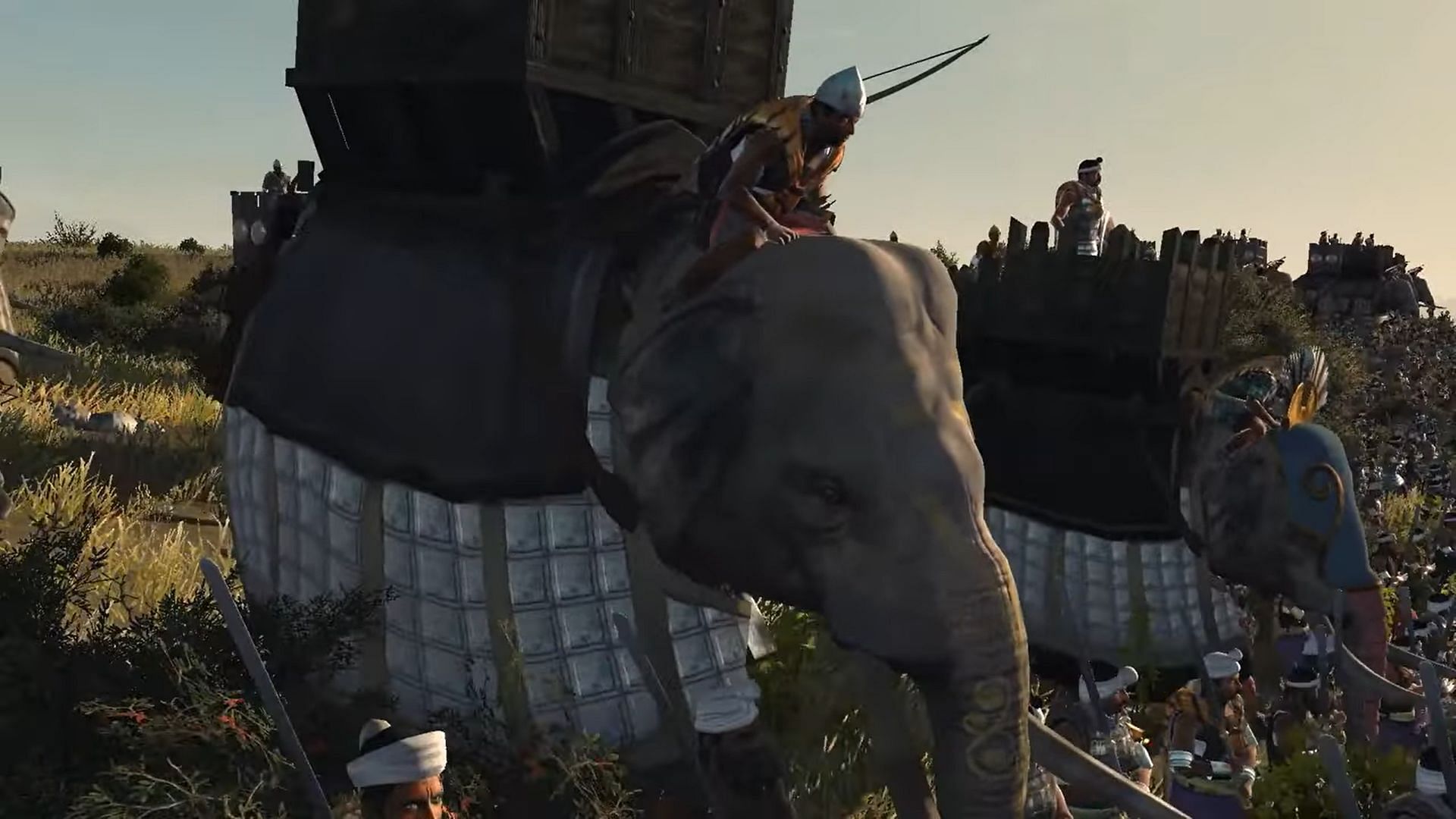 Indian Armored Elephants can break apart enemy formations and wreak havoc (Image via Creative Assembly)