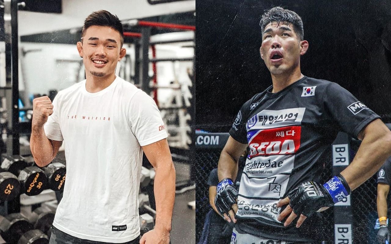 Christian Lee (L) will not leave his match against Ok Rae Yoon (R) at the hands of the judges this time. | [Photos: ONE Champinonship]