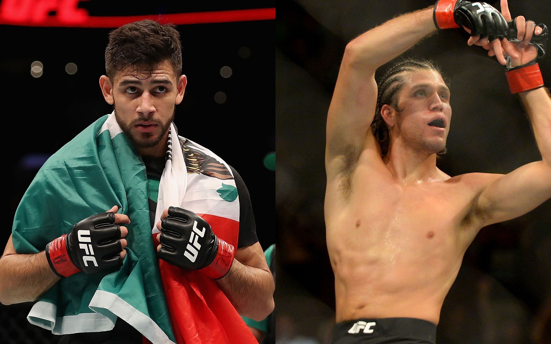 Yair Rodriguez (left) and Brian Ortega (right) (Images via Getty)