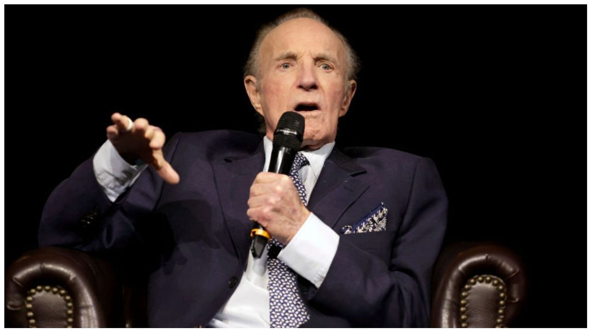 James Caan speaks onstage during the 50th Anniversary celebration of Godfather at Paramount Pictures Studios (Image via Frazer Harrison/Getty Images)