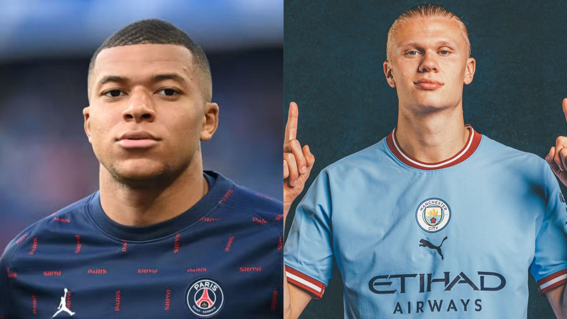 Erling Haaland and Kylian Mbappe will be among the best cards in FIFA 23 (Images via PSG, Manchester City)