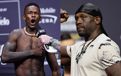 Israel Adesanya (L); Jared Cannonier (R)