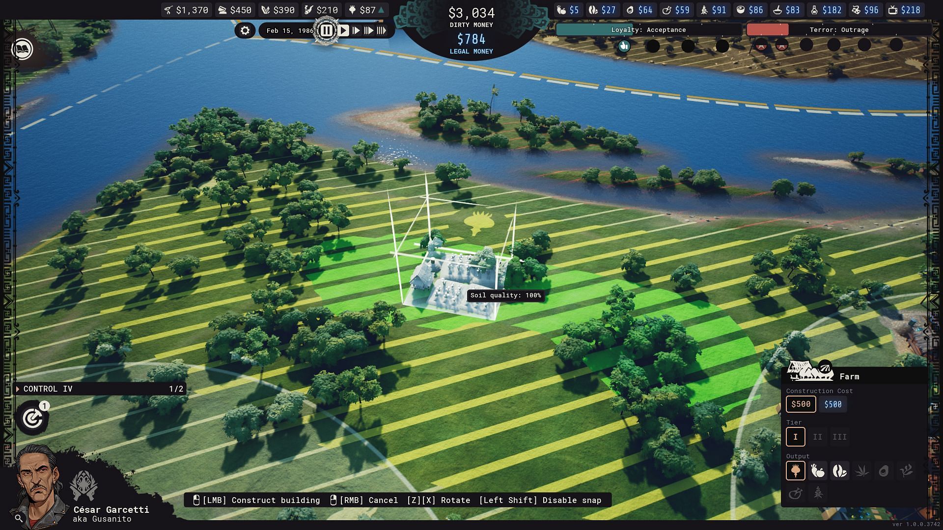 The greener, the better (Image via tinyBuild/Cartel Tycoon)