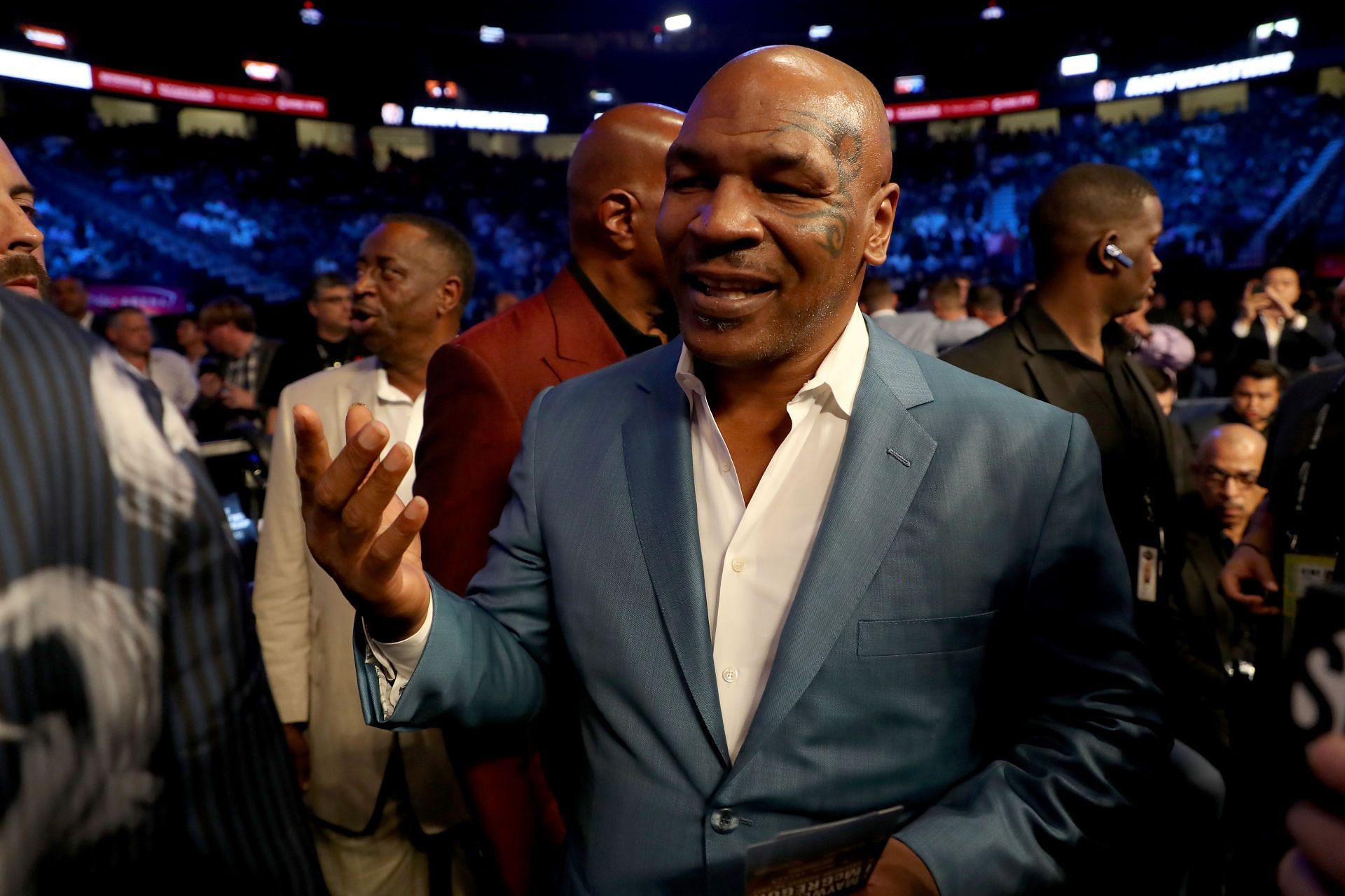 Hall of Famer Mike Tyson at a boxing event.